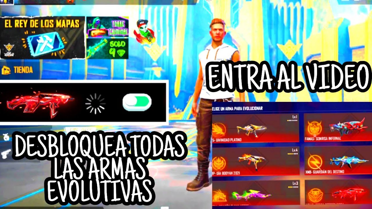 existe algun generador de armas evolutivas para free fire