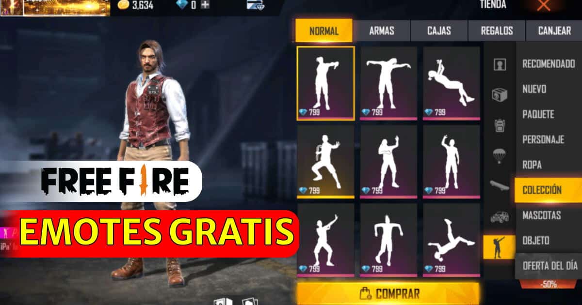 guia definitiva como conseguir emotes para free fire y mejorar tu juego